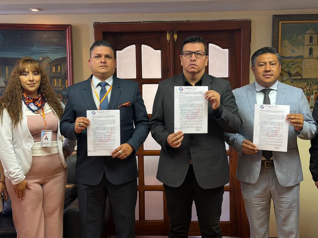 Firma de convenio con el GAD Municipal del Cantón Salcedo