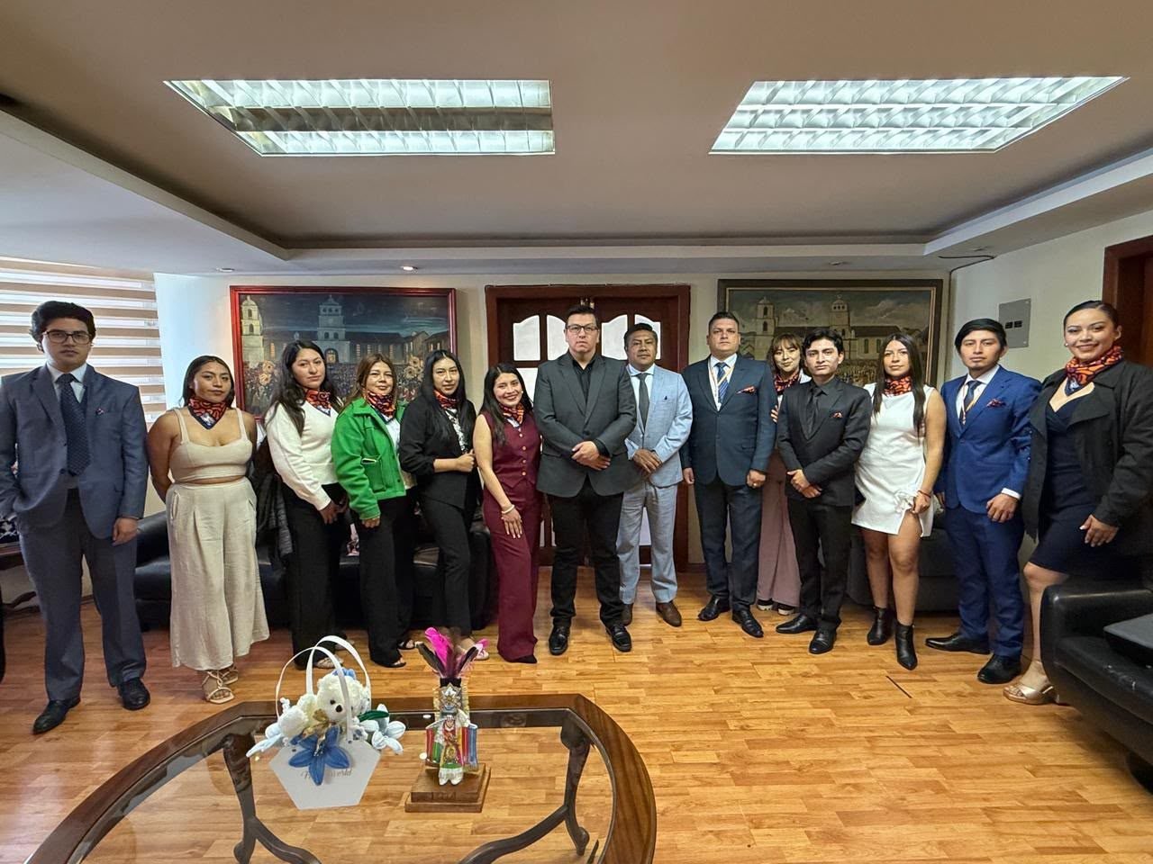 Equipo de Fundación Jusedi en proyecto de vinculación con la Universidad Técnica de Cotopaxi